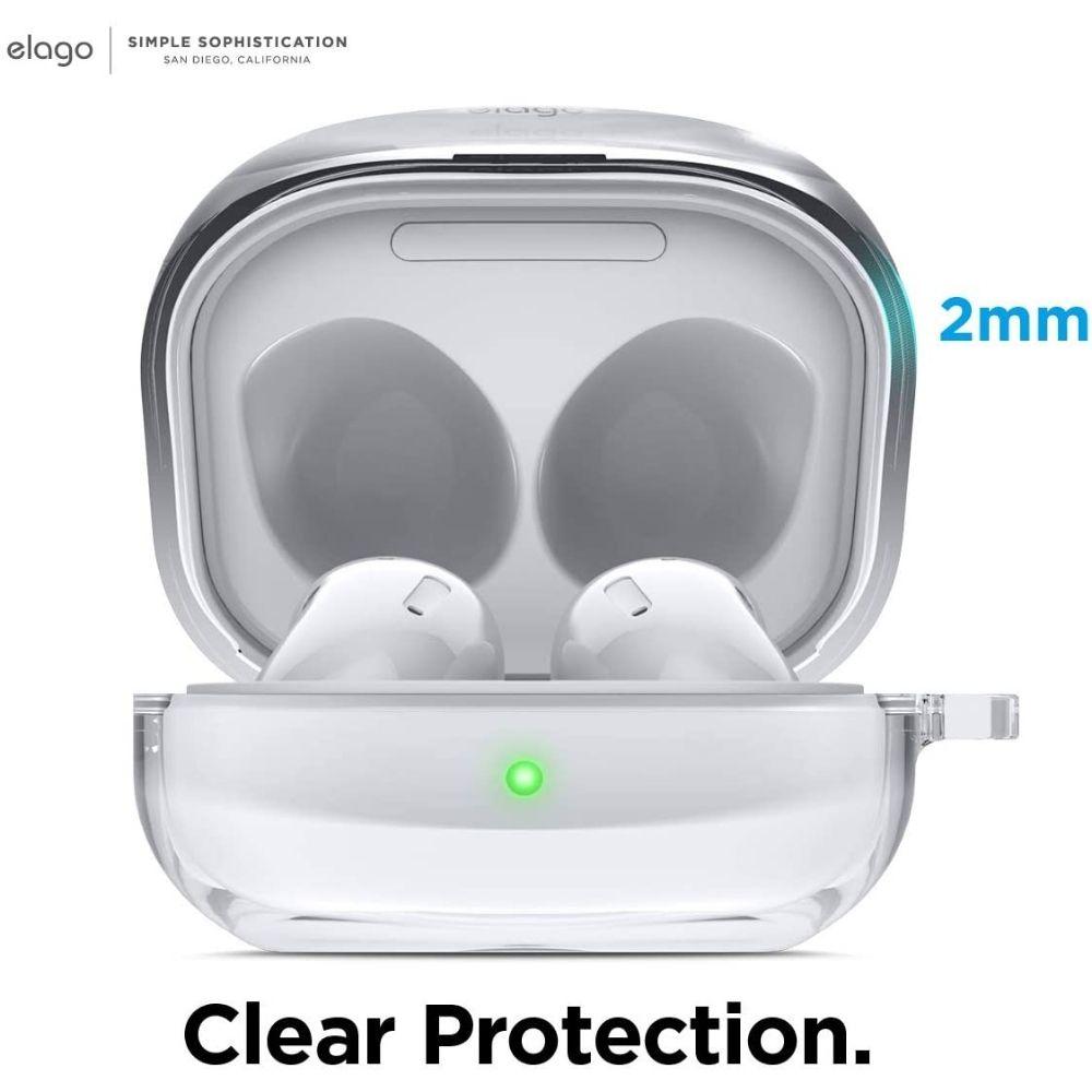 Силиконов (TPU) калъф с карабинер за Samsung Galaxy Buds Live (прозрачен) - Elago Galaxy Buds Live TPU Hang Case | JAR Computers Силиконов (TPU) калъф с карабинер за Samsung Galaxy Buds Live (прозрачен) - Elago Galaxy Buds Live TPU Hang Case
