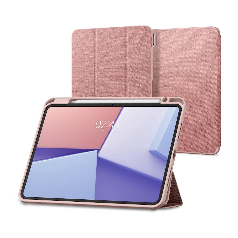 Текстилен кейс и поставка за iPad Pro 11 (2024) - Spigen Urban Fit Case (розово злато) | JAR Computers Текстилен кейс и поставка за iPad Pro 11 (2024) - Spigen Urban Fit Case (розово злато)