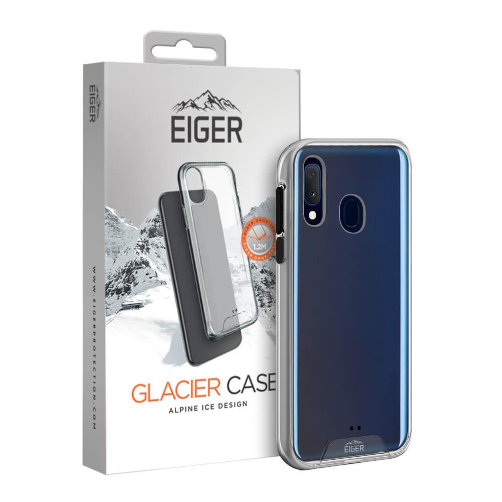 Удароустойчив хибриден кейс за Samsung Galaxy A20e - Eiger Glacier Case (прозрачен) | JAR Computers Удароустойчив хибриден кейс за Samsung Galaxy A20e - Eiger Glacier Case (прозрачен)
