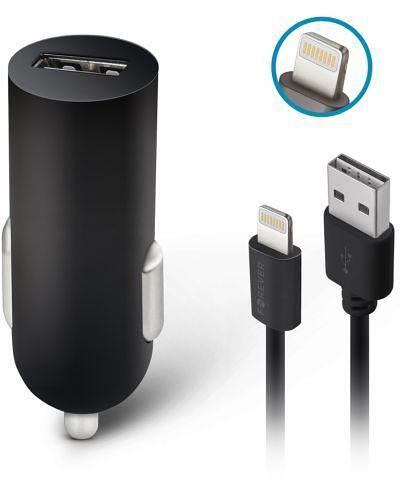 Зарядно Forever 12V M02 + Lightning кабел 2A черно | JAR Computers Зарядно Forever 12V M02 + Lightning кабел 2A черно