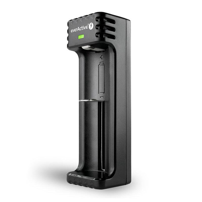 Зарядно устройство за LiIon батерии 3,7v CR18650,CR123,14500 1 гнездо USB micro LC-100 EverActive | JAR Computers Зарядно устройство за LiIon батерии 3,7v CR18650,CR123,14500 1 гнездо USB micro LC-100 EverActive