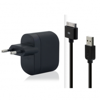 Belkin 220V USB заряднo + USB кабел за iPhone и iPod (черни) | JAR Computers Belkin 220V USB заряднo + USB кабел за iPhone и iPod (черни)