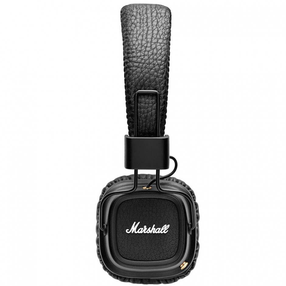 Безжични слушалки с микрофон за смартфони и мобилни устройства - Marshall Major II Bluetooth (черни с бяло лого) | JAR Computers Безжични слушалки с микрофон за смартфони и мобилни устройства - Marshall Major II Bluetooth (черни с бяло лого)