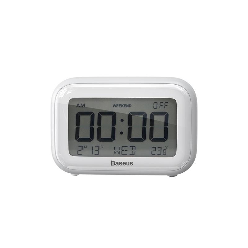 Часовник с будилник, LED дисплей и термометър - Baseus Subai Clock (бял) | JAR Computers Часовник с будилник, LED дисплей и термометър - Baseus Subai Clock (бял)