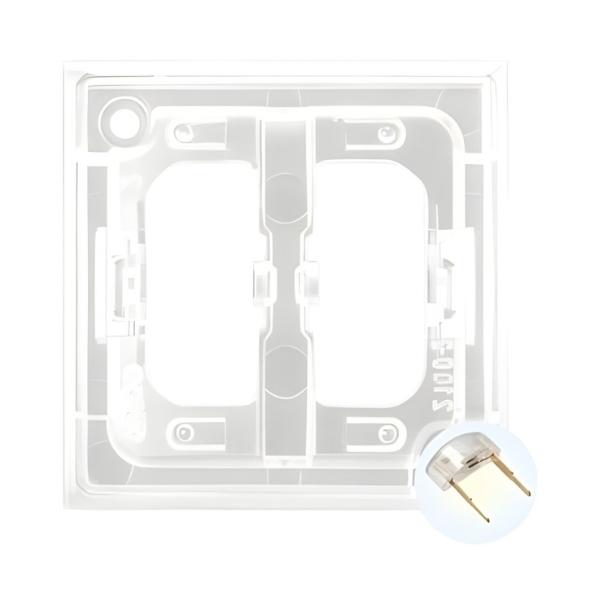Декоративен елемент с LED подсветка за ключ Бял - OSPEL Aria ZP-2UB | JAR Computers Декоративен елемент с LED подсветка за ключ Бял - OSPEL Aria ZP-2UB