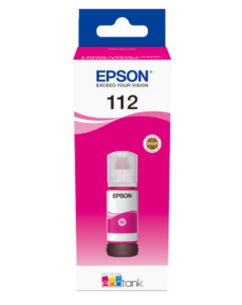 Epson 112 EcoTank Оригинално мастило (магента) | JAR Computers Epson 112 EcoTank Оригинално мастило (магента)