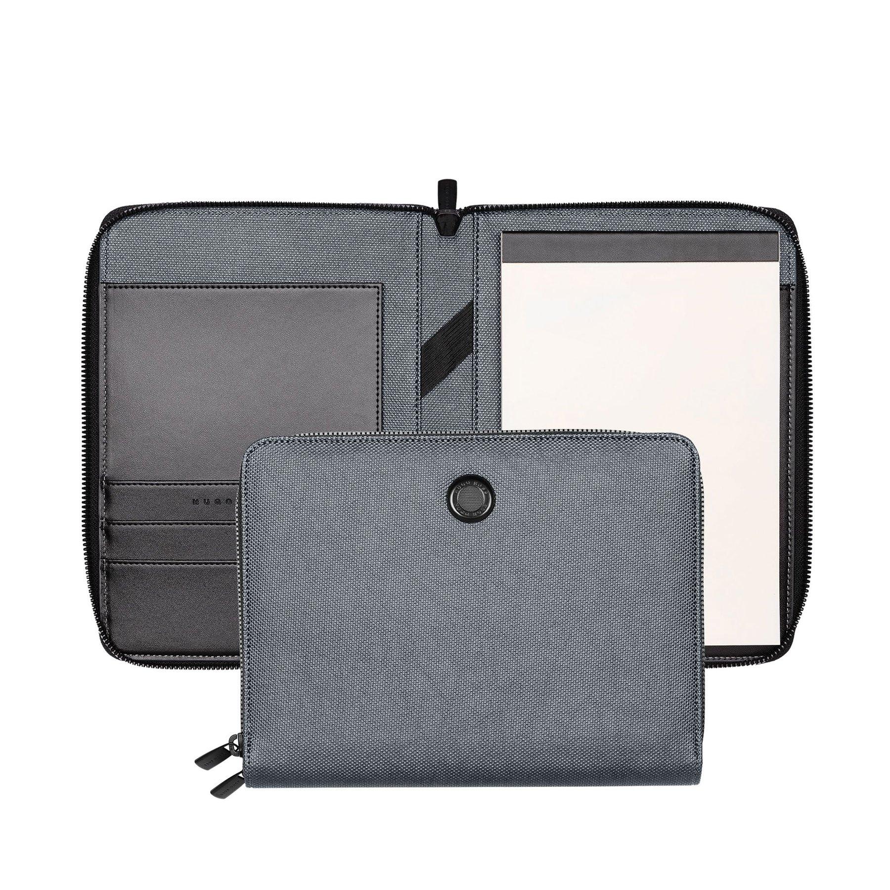 Hugo Boss Конферентна папка Gleam, A5, с цип, сива | JAR Computers Hugo Boss Конферентна папка Gleam, A5, с цип, сива