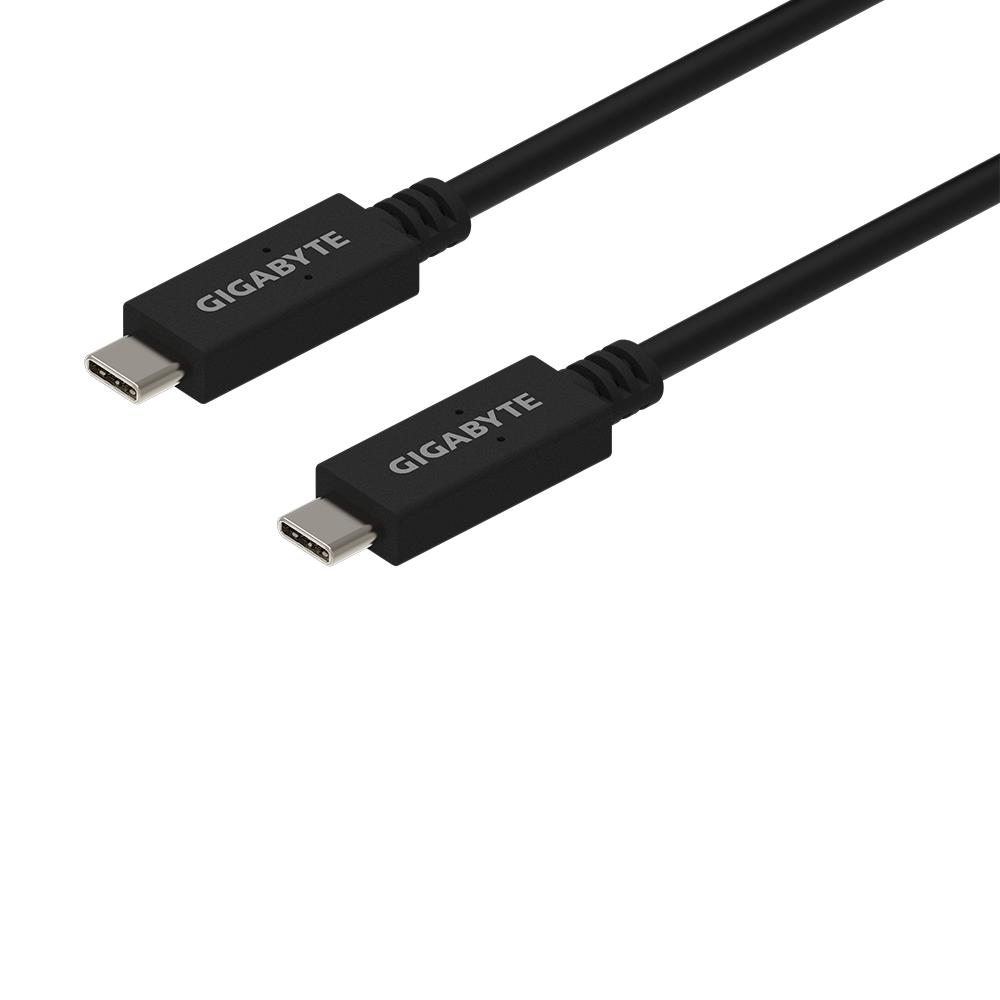 Кабел GIGABYTE USB Type-C мъжко към USB Type-C мъжко 3.2Gen, 1 м 10Gbp/s | JAR Computers Кабел GIGABYTE USB Type-C мъжко към USB Type-C мъжко 3.2Gen, 1 м 10Gbp/s