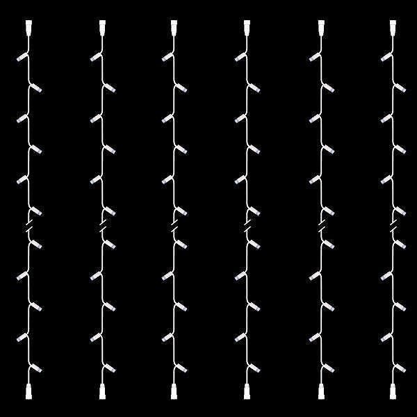Коледни лампички 30 LED, бял гумен кабел, 2 конектора, сет 6 бр., IP65 | JAR Computers Коледни лампички 30 LED, бял гумен кабел, 2 конектора, сет 6 бр., IP65
