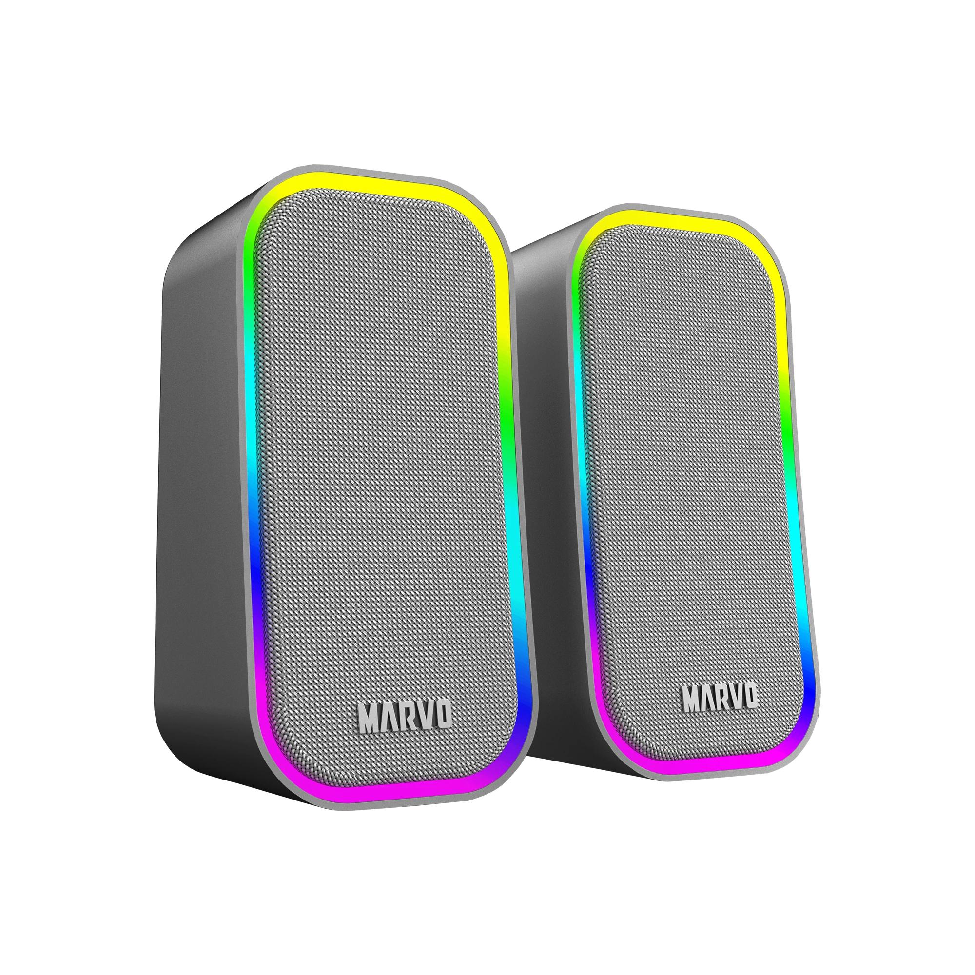 Marvo Тонколони Gaming Speakers 2.0 6W Havoc 20 Grey - MARVO-SG-285-GY | JAR Computers Marvo Тонколони Gaming Speakers 2.0 6W Havoc 20 Grey - MARVO-SG-285-GY