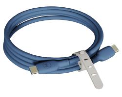 MOTOROLA Silicone 2m Cable C-C 5A, Blue | JAR Computers MOTOROLA Silicone 2m Cable C-C 5A, Blue