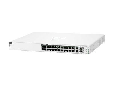 Мрежов суич HPE Networking Instant On 1960 24G 20p Class4 4p Class6 PoE 2XGT 2SFP+ 370W Switch - switch - 24 ports - managed - rack-mountable | JAR Computers Мрежов суич HPE Networking Instant On 1960 24G 20p Class4 4p Class6 PoE 2XGT 2SFP+ 370W Switch - switch - 24 ports - managed - rack-mountable