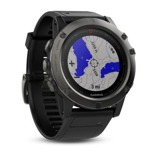 Мултиспорт GPS спортен часовник с пълноцветна пътна карта - Garmin Fenix 5X Sapphire (сив с черна каишка) | JAR Computers Мултиспорт GPS спортен часовник с пълноцветна пътна карта - Garmin Fenix 5X Sapphire (сив с черна каишка)