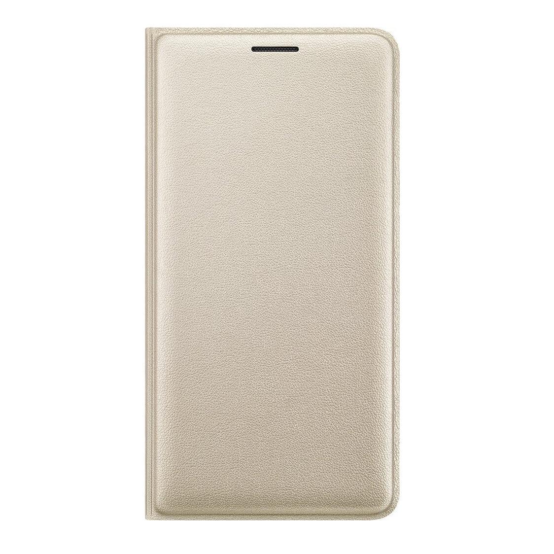 Оригинален кожен калъф за Samsung Galaxy J3 (2016) - Samsung Flip Case EF-WJ320PFEGWW (златист) | JAR Computers Оригинален кожен калъф за Samsung Galaxy J3 (2016) - Samsung Flip Case EF-WJ320PFEGWW (златист)