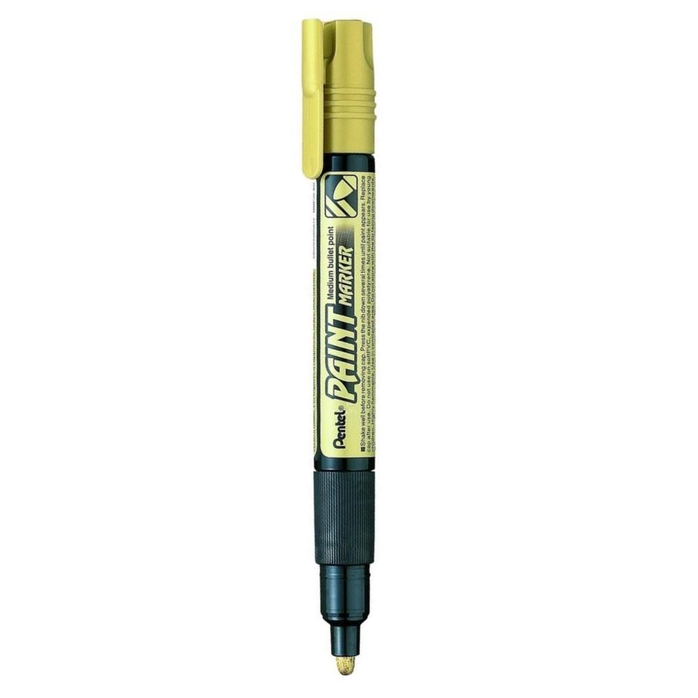 Paint маркер Pentel MMP20, объл връх 4 мм, златен | JAR Computers Paint маркер Pentel MMP20, объл връх 4 мм, златен