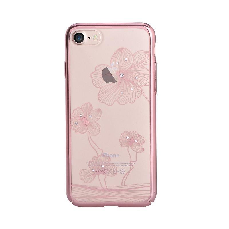 Поликарбонатов кейс за iPhone 8 Plus, iPhone 7 Plus (с кристали Сваровски) - Comma Crystal Flora 360 Case (розово злато) | JAR Computers Поликарбонатов кейс за iPhone 8 Plus, iPhone 7 Plus (с кристали Сваровски) - Comma Crystal Flora 360 Case (розово злато)