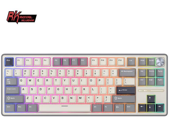 Royal Kludge R87Pro Half Grey, Creamy switch