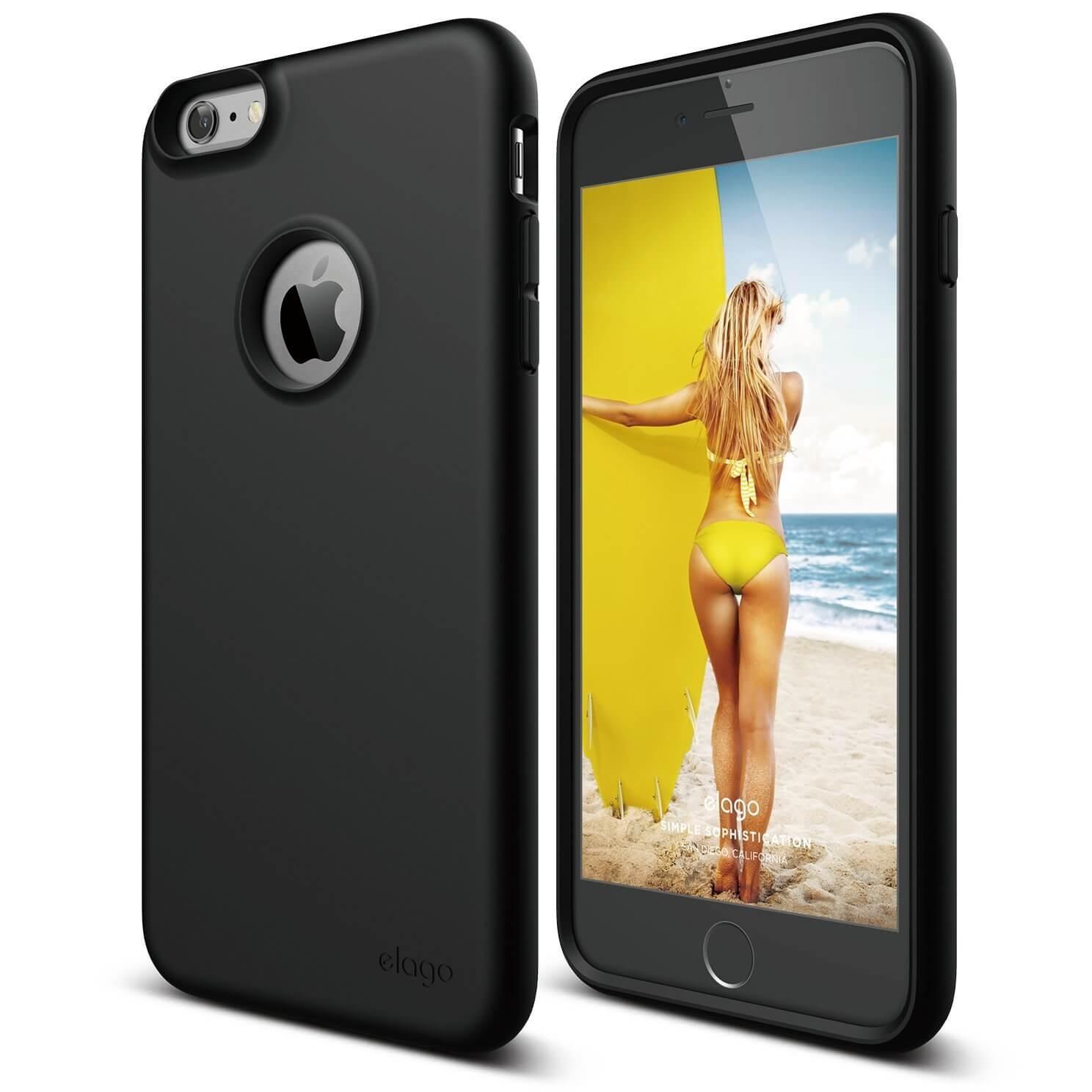 Силиконов (TPU) калъф и HD покритие за iPhone 6 Plus, iPhone 6S Plus - Elago S6P Flex Case + HD Clear Film (черен) | JAR Computers Силиконов (TPU) калъф и HD покритие за iPhone 6 Plus, iPhone 6S Plus - Elago S6P Flex Case + HD Clear Film (черен)