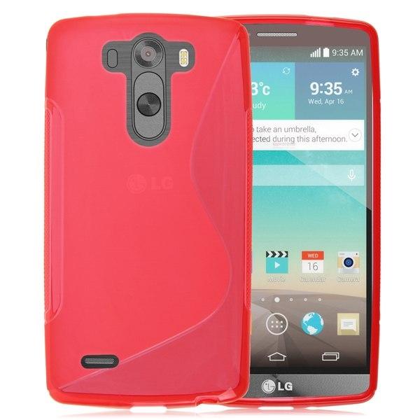 Силиконов (TPU) калъф за LG G3 - S-Line Cover Case (червен) | JAR Computers Силиконов (TPU) калъф за LG G3 - S-Line Cover Case (червен)