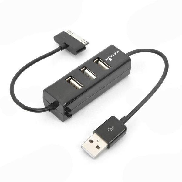Захранващ и синхронизиращ кабел за iPhone, iPad, iPod + USB хъб - Dock & Hub Set | JAR Computers Захранващ и синхронизиращ кабел за iPhone, iPad, iPod + USB хъб - Dock & Hub Set