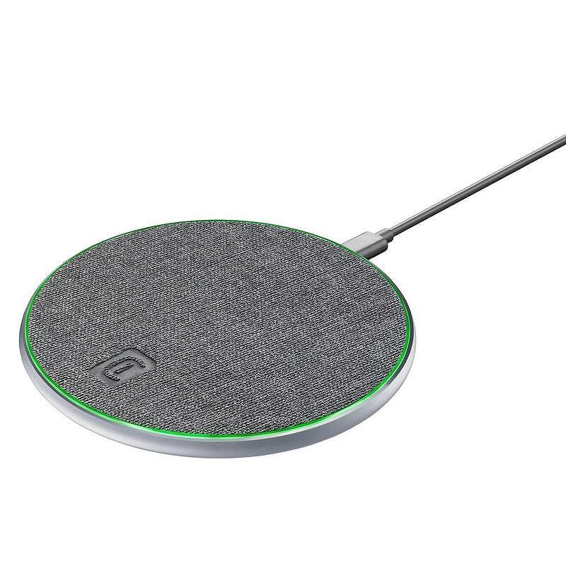 Зарядно устройство Cellularline Tweed 15W Grey безжично | JAR Computers Зарядно устройство Cellularline Tweed 15W Grey безжично