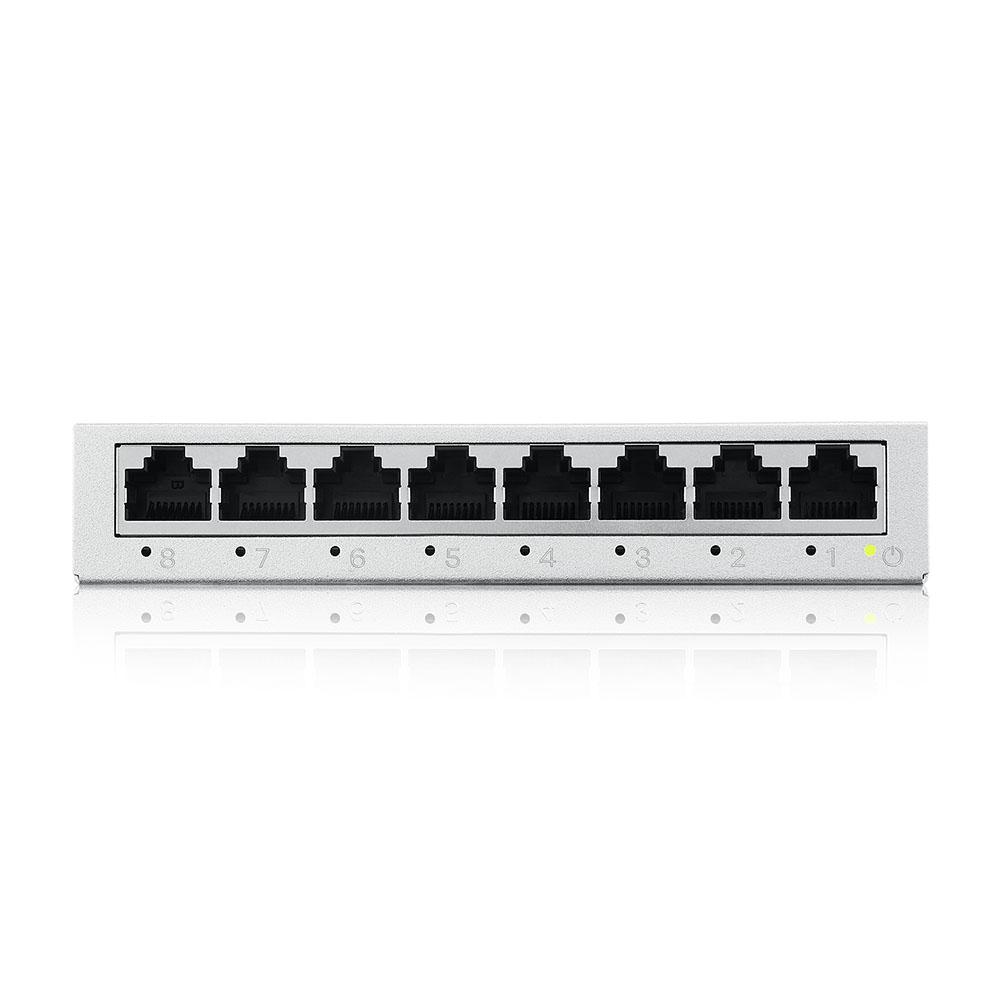 Zyxel GS-108B V5 8-Port MINI Desktop Gigabit Ethernet Switch | JAR Computers Zyxel GS-108B V5 8-Port MINI Desktop Gigabit Ethernet Switch