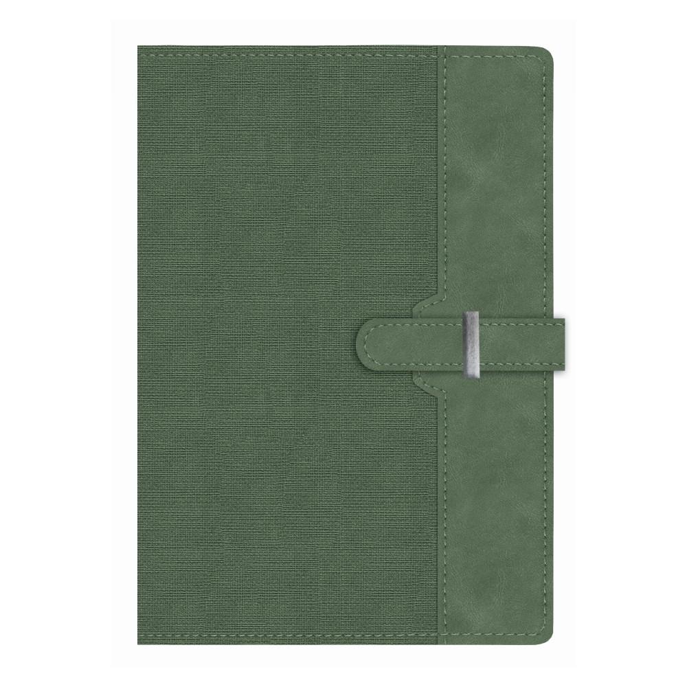 Бележник с катарама LASTVA Prisma, B5, 112 л., линиран шамоа офсет 80 г, термо PU корица, зелен | JAR Computers Бележник с катарама LASTVA Prisma, B5, 112 л., линиран шамоа офсет 80 г, термо PU корица, зелен
