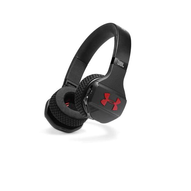 Безжични спортни bluetooth слушалки за мобилни устройства (черен-червен) - JBL UA Sport Wireless Train | JAR Computers Безжични спортни bluetooth слушалки за мобилни устройства (черен-червен) - JBL UA Sport Wireless Train