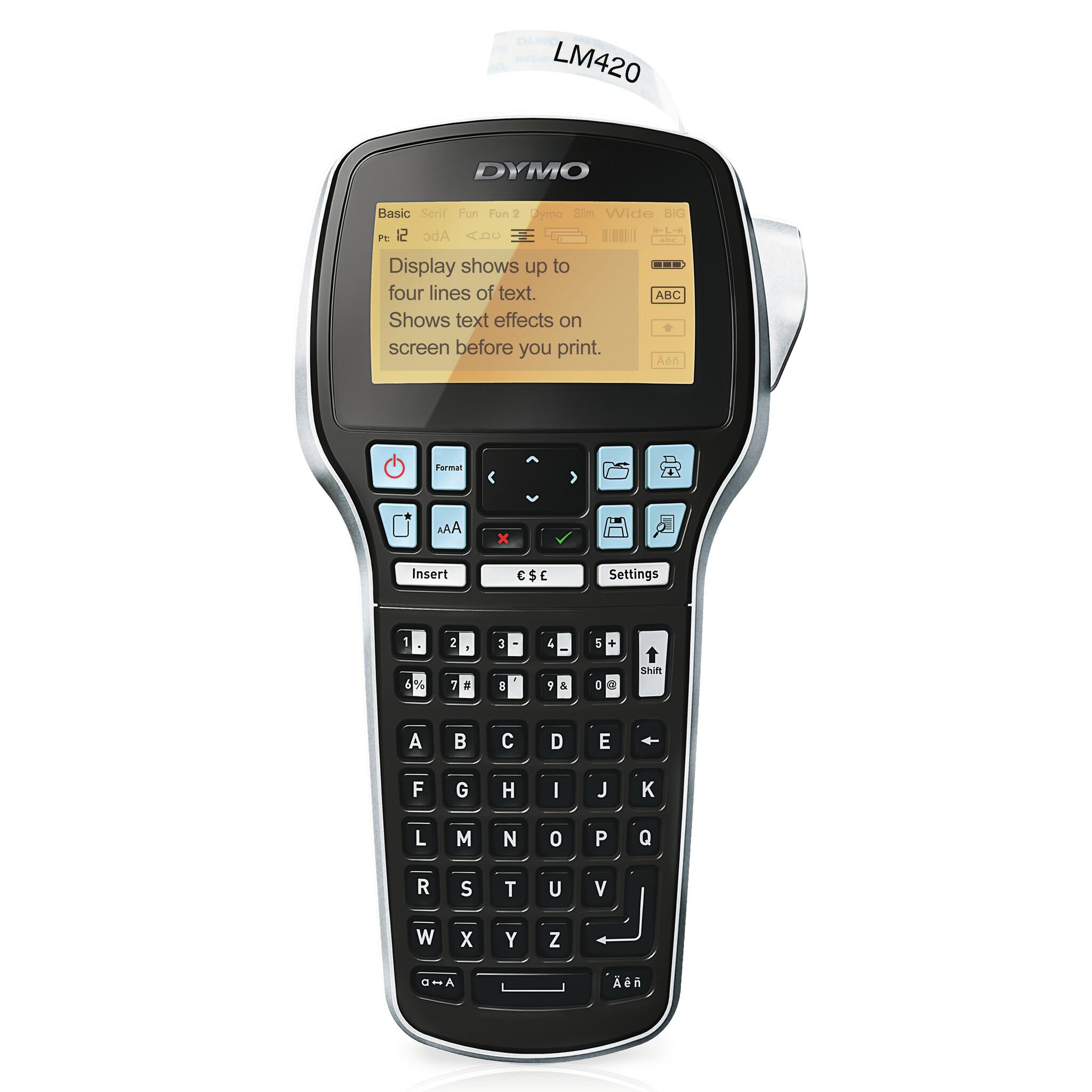 DYMO LabelManager 420P™ ABC принтер за етикети Термичен трансфер 180 x 180 DPI 12 мм/сек D1 | JAR Computers DYMO LabelManager 420P™ ABC принтер за етикети Термичен трансфер 180 x 180 DPI 12 мм/сек D1