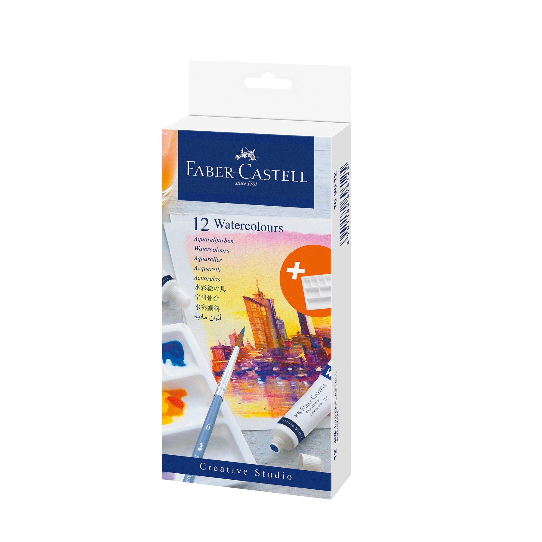 Faber-Castell Акварелни бои Creative Studio, 9 ml, 12 цвята | JAR Computers Faber-Castell Акварелни бои Creative Studio, 9 ml, 12 цвята