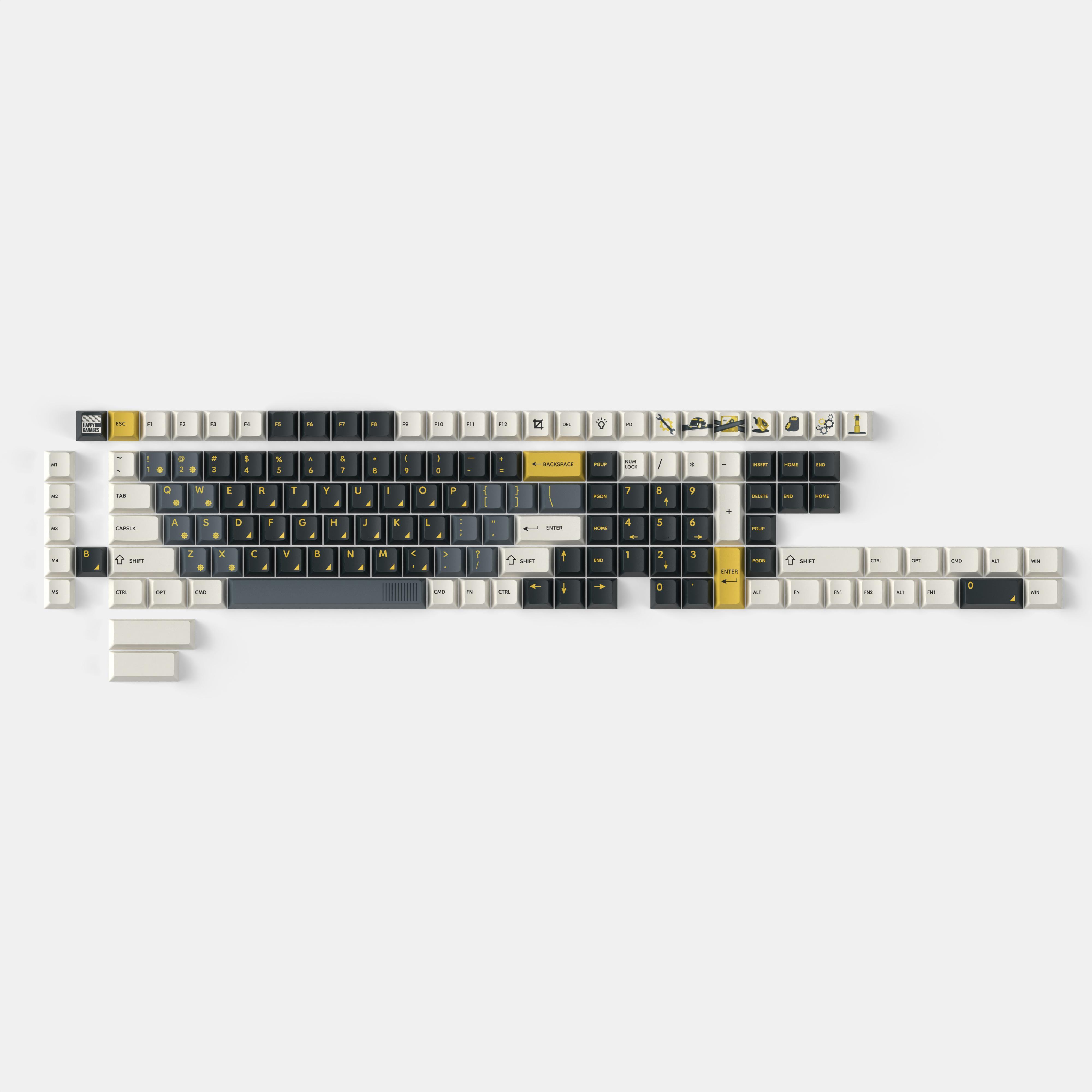 Капачки за механична клавиатура Keychron Cherry Profile Dye-Sub PBT Full Keycap Set - Retro Garage | JAR Computers Капачки за механична клавиатура Keychron Cherry Profile Dye-Sub PBT Full Keycap Set - Retro Garage
