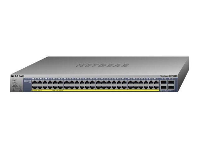 NETGEAR 52port GE POE+ Smart Managed Pro Switch W/Cloud Management W/1-Year Of Insight Subscription Gs752Tp | JAR Computers NETGEAR 52port GE POE+ Smart Managed Pro Switch W/Cloud Management W/1-Year Of Insight Subscription Gs752Tp