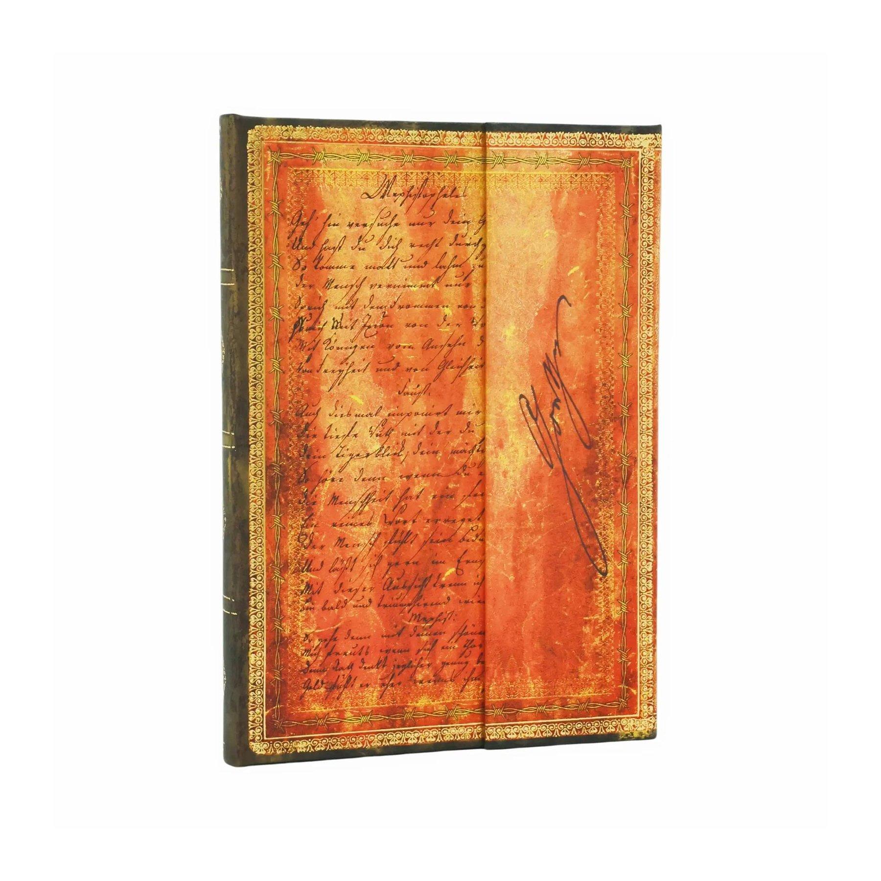 Paperblanks Тефтер Goethe Faust, Midi, широки редове, твърда корица, 72 листа