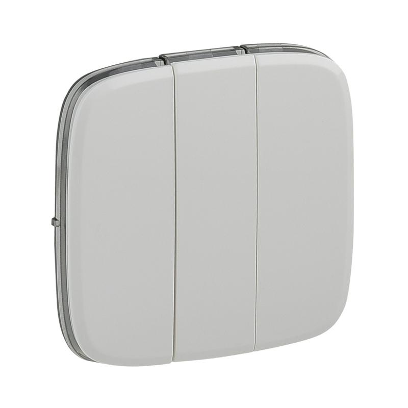 Плочка за троен ключ Бял - Legrand Valena Allure 755035 | JAR Computers Плочка за троен ключ Бял - Legrand Valena Allure 755035