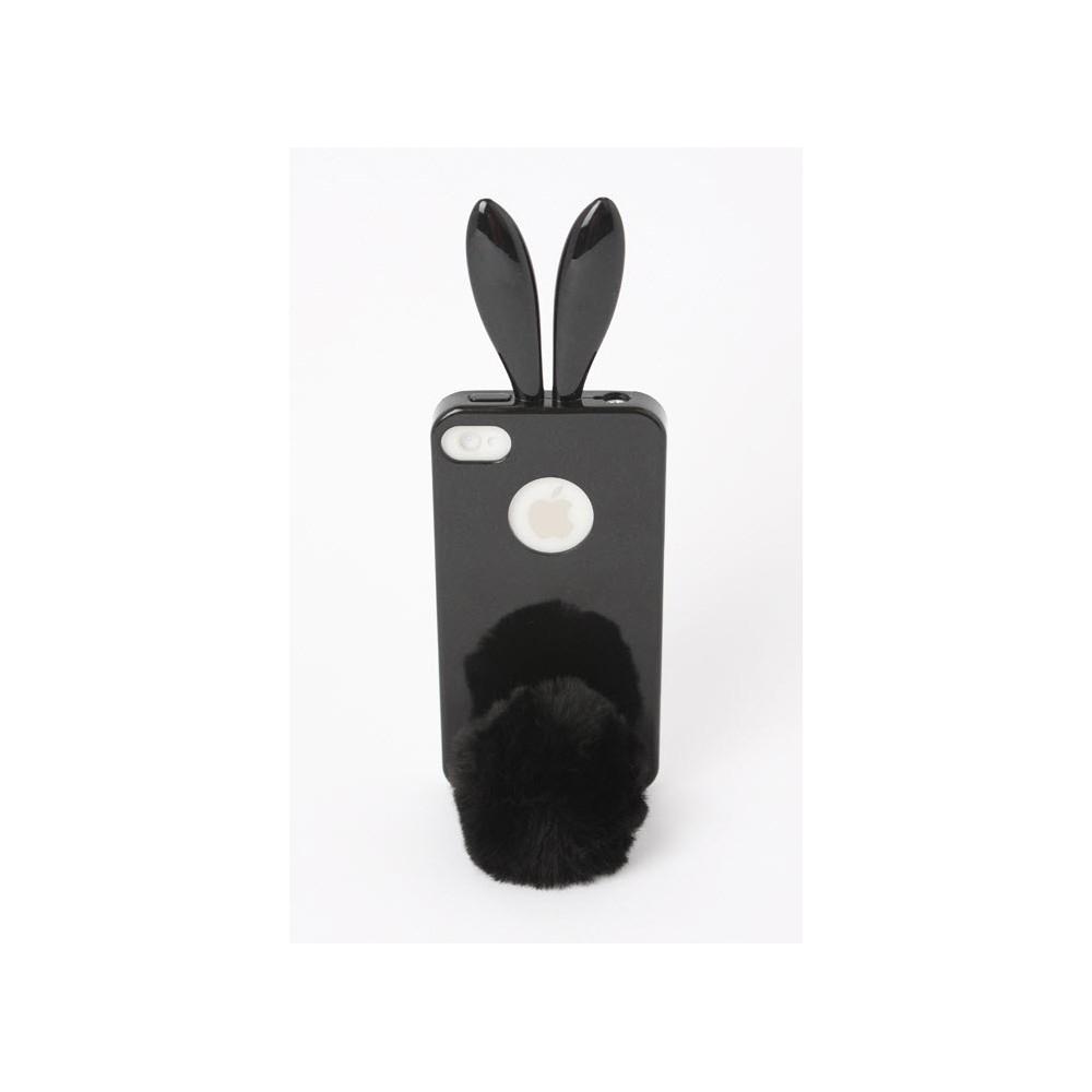 Силиконов кейс със заешки ушички и опашка за iPhone 4S, iPhone 4 - Rabito Bunny Case (черен) | JAR Computers Силиконов кейс със заешки ушички и опашка за iPhone 4S, iPhone 4 - Rabito Bunny Case (черен)