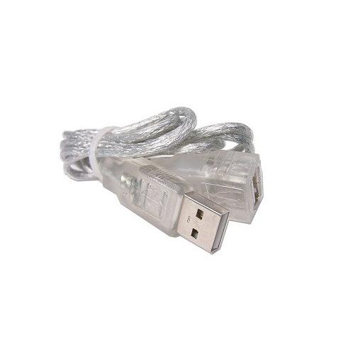 Удължителен USB кабел (100 см) - USB Extension Cable (прозрачен) | JAR Computers Удължителен USB кабел (100 см) - USB Extension Cable (прозрачен)
