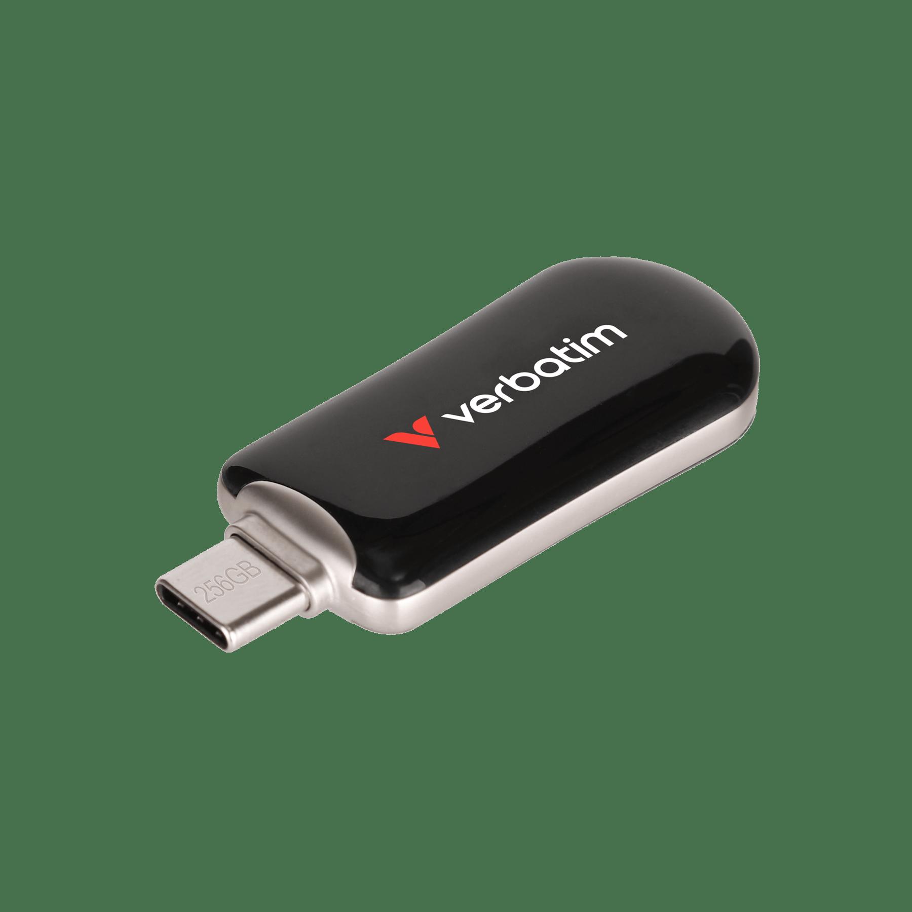 USB флаш памет Verbatim Plectra, 256 GB, USB Type-C 3.2, черна