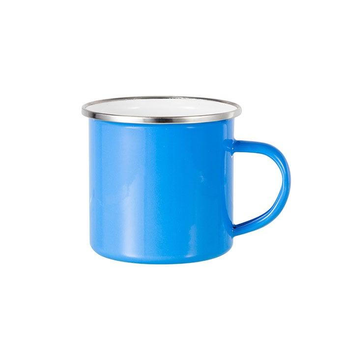 BESTSUB Канче с дръжка, емайлирано, светлосиньо, 360 ml, с възможност за персонализация | JAR Computers BESTSUB Канче с дръжка, емайлирано, светлосиньо, 360 ml, с възможност за персонализация