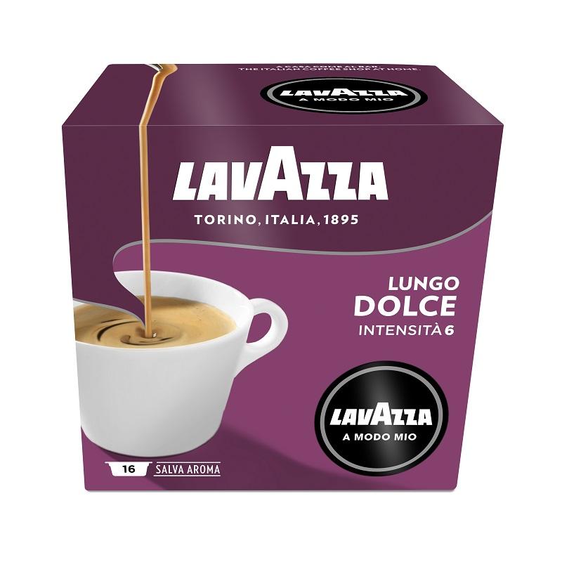 Кафе Lavazza A Modo Mio LUNGO DOLCE, капсули, кутия 16 бр. х 7.5 г | JAR Computers Кафе Lavazza A Modo Mio LUNGO DOLCE, капсули, кутия 16 бр. х 7.5 г