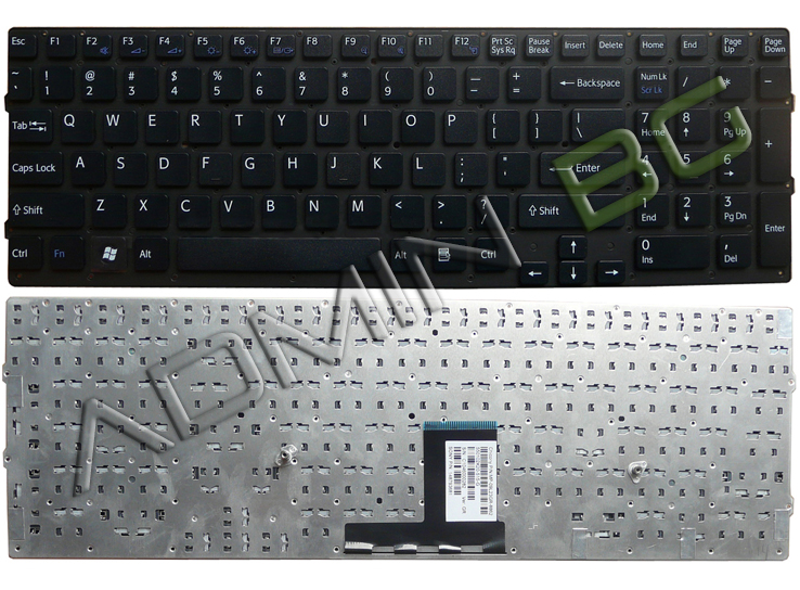 Клавиатура за лаптоп Sony Vaio VPC-EC VPCEC Black Without Frame US с Кирилица | JAR Computers Клавиатура за лаптоп Sony Vaio VPC-EC VPCEC Black Without Frame US с Кирилица