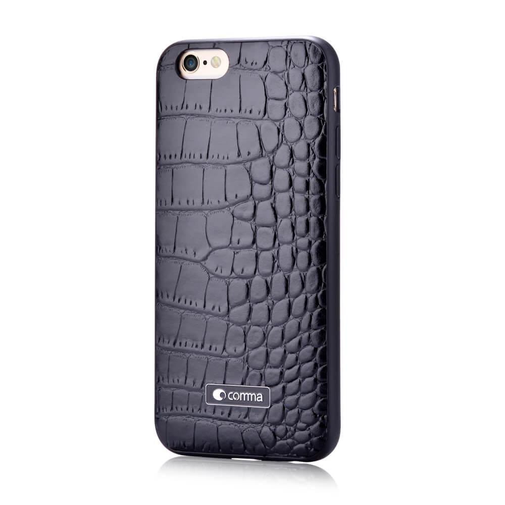 Кожен кейс за iPhone 6, iPhone 6S - Comma Croco Leather Case (черен) | JAR Computers Кожен кейс за iPhone 6, iPhone 6S - Comma Croco Leather Case (черен)