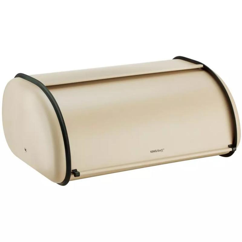 Кутия за хляб Kinghoff KH 1866, 44 см, Лека и здрава конструкция, Стомана, Бежов | JAR Computers Кутия за хляб Kinghoff KH 1866, 44 см, Лека и здрава конструкция, Стомана, Бежов