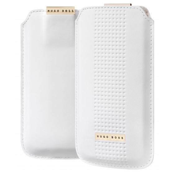 Луксозен кожен калъф за iPhone 5, iPhone 5S, iPhone SE - HUGO BOSS Capetown (бял) | JAR Computers Луксозен кожен калъф за iPhone 5, iPhone 5S, iPhone SE - HUGO BOSS Capetown (бял)