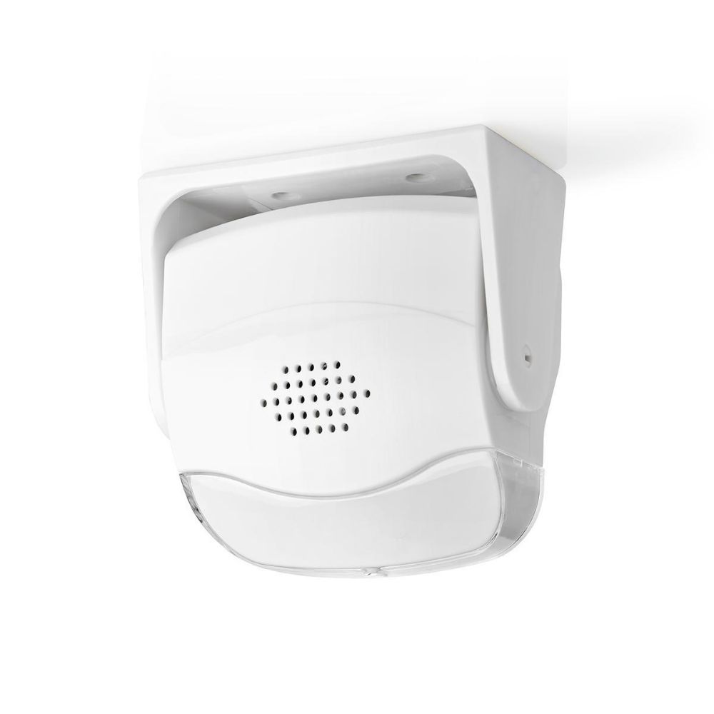 Nedis Input Port Battery Motion Sensor with 80Db Audible Alarm in White Color (AMLRMMW40WT) (NEDAMLRMMW40WT)