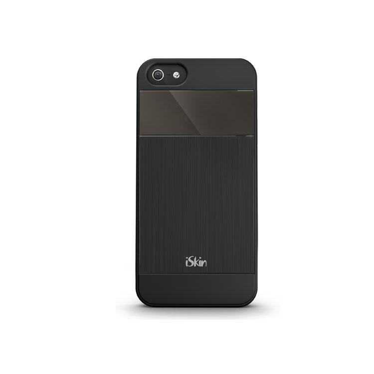 Поликарбонатов кейс с алуминиево покритие за iPhone 5, iPhone 5S, iPhone SE - iSkin Aura Case (черен) | JAR Computers Поликарбонатов кейс с алуминиево покритие за iPhone 5, iPhone 5S, iPhone SE - iSkin Aura Case (черен)