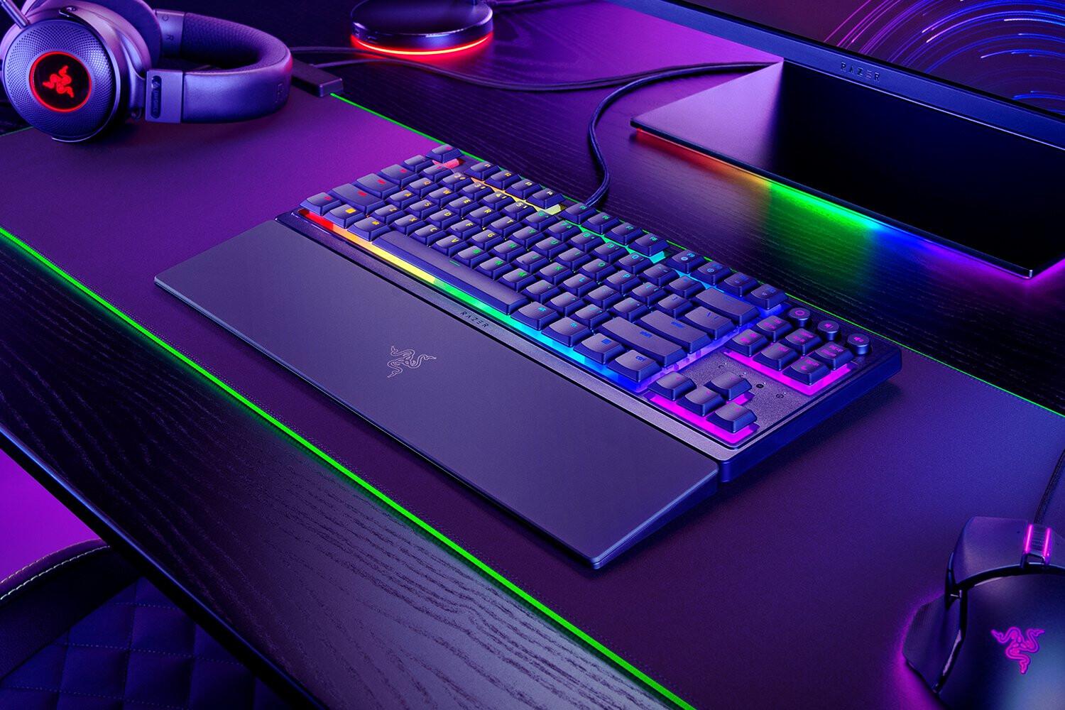 Razer Ornata V3 Tenkeyless клавиатура Игри USB QWERTZ Немски Черен