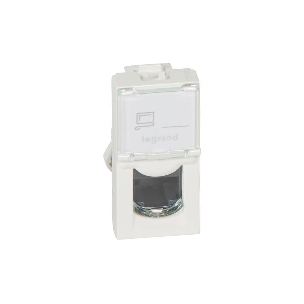 Розетка Legrand Mosaic, RJ45, FTP Cat 6, с 1 модул, бяла | JAR Computers Розетка Legrand Mosaic, RJ45, FTP Cat 6, с 1 модул, бяла
