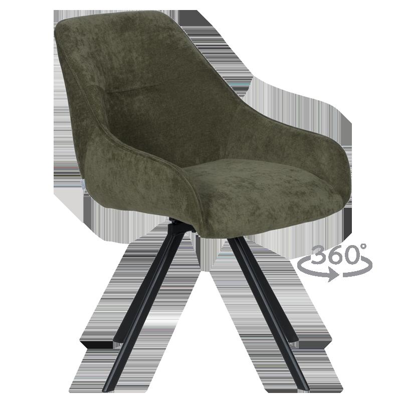 Трапезен стол MARSALA - маслено зелен | JAR Computers Трапезен стол MARSALA - маслено зелен