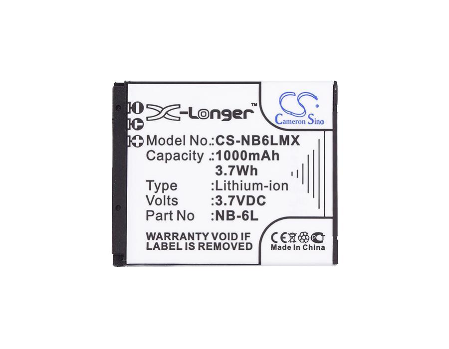 Батерия за фотоапарат CANON NB6L LiIon 3.7V 1000mAh LiIon Cameron Sino | JAR Computers Батерия за фотоапарат CANON NB6L LiIon 3.7V 1000mAh LiIon Cameron Sino