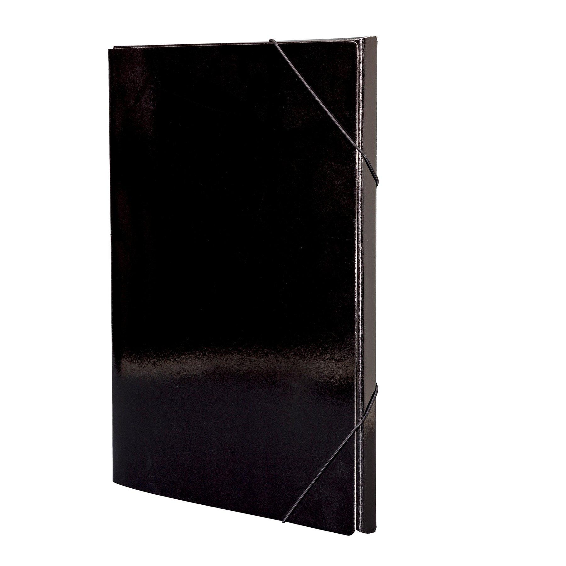 Бокс, с ластик, A4, 15 mm, UV лак, черен | JAR Computers Бокс, с ластик, A4, 15 mm, UV лак, черен